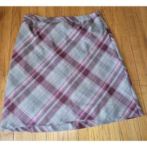 Vintage Pendleton Skirt Midi Virgin Wool Preppy Academia Plaid Red Sz 24 W Check